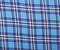 Blue-White Rayon Plaid Printed Challis Woven Fabric By the Yard